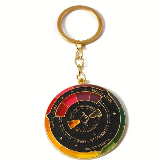Rainbow Wheel Keychain