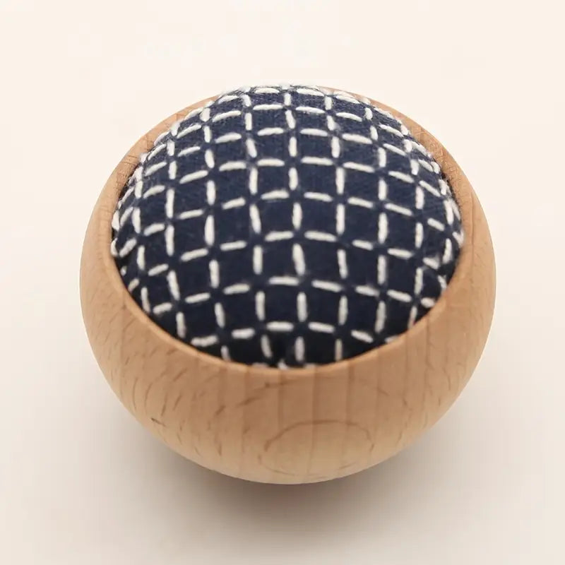 DIY Embroidery Pin Cushion Sewing Kit with Wooden Base