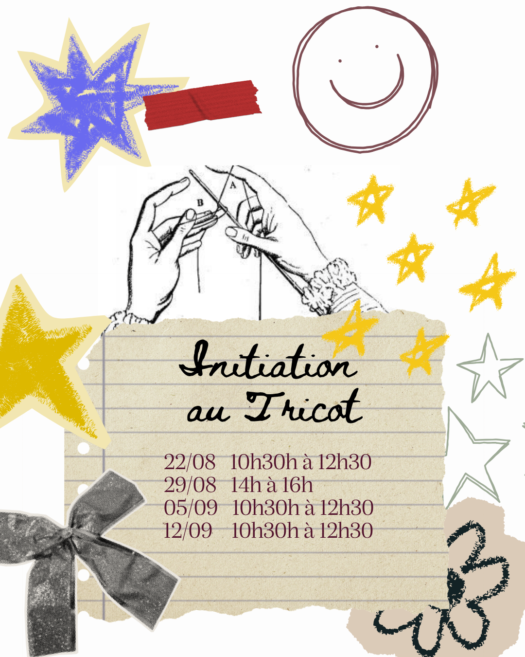 Initiation au tricot - niveau ZERO