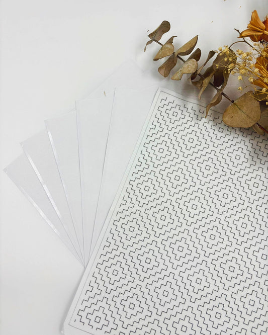 Water Soluble Peel And Stick Blank Sheets - Print, Embroider, Dissolve!