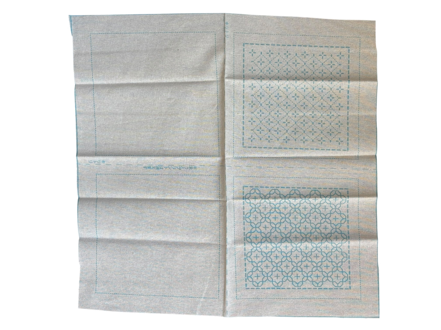 Sashiko Fabric - Pre-printed Design (30cm x 30cm)