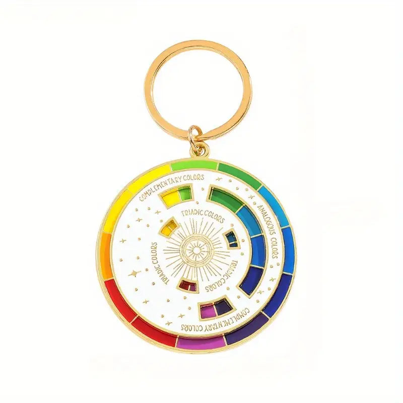 Rainbow Wheel Keychain