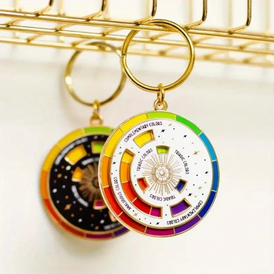 Rainbow Wheel Keychain