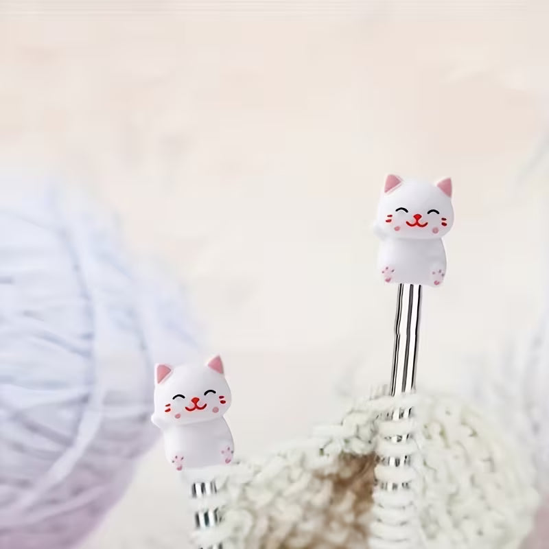 Knitting Needle Caps - CAT