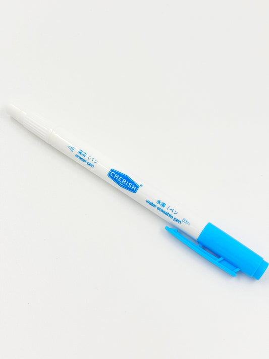 Double Point Water Erasable Marking Pens - Blue & White