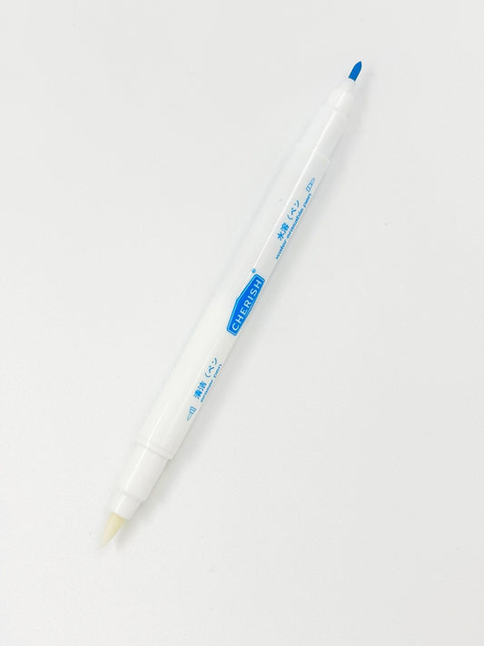 Double Point Water Erasable Marking Pens - Blue & White