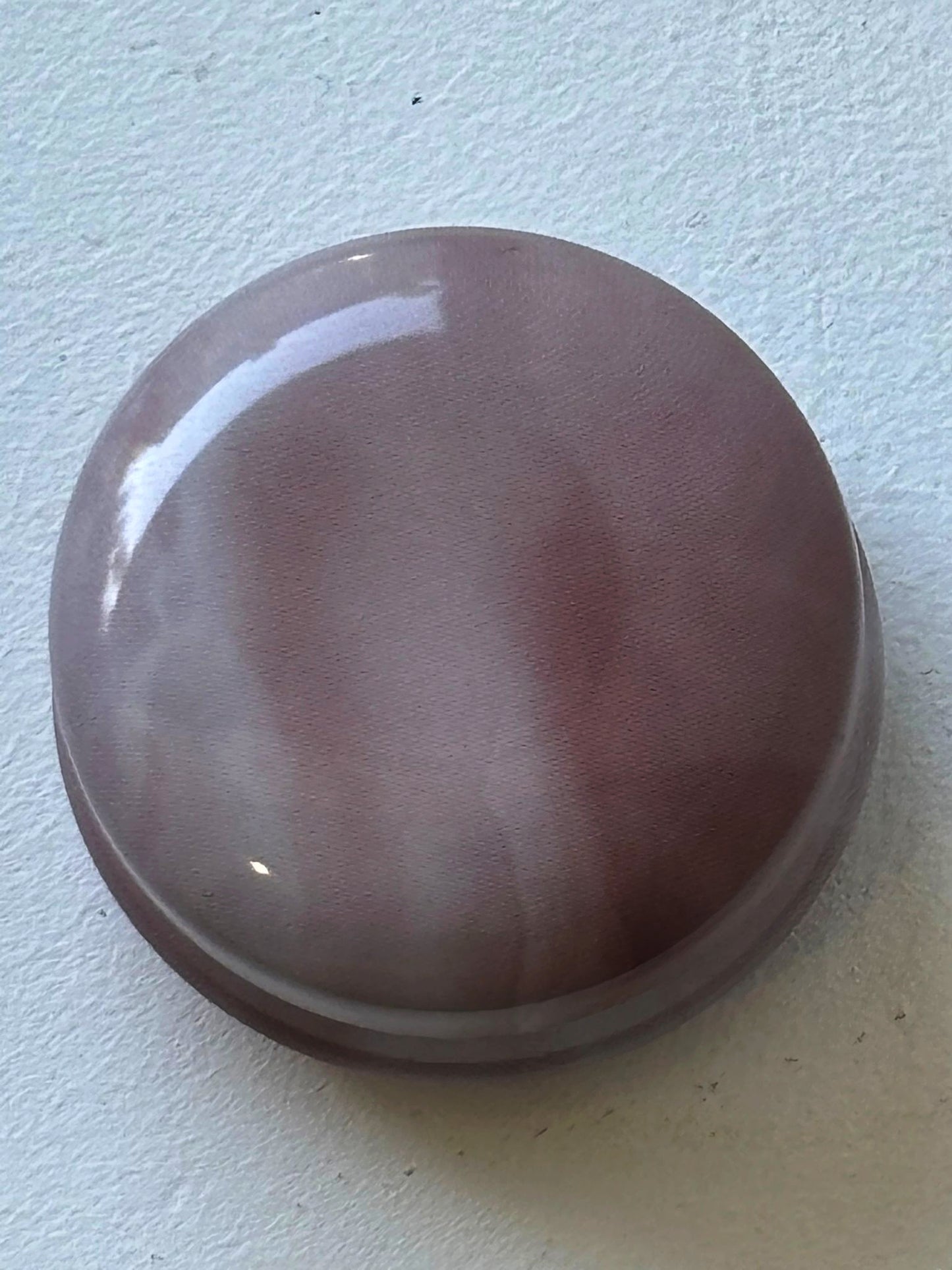 Tiny Round Marbled Metal Box with 8 Stitch Markers