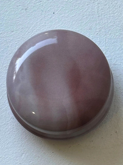 Tiny Round Marbled Metal Box with 8 Stitch Markers