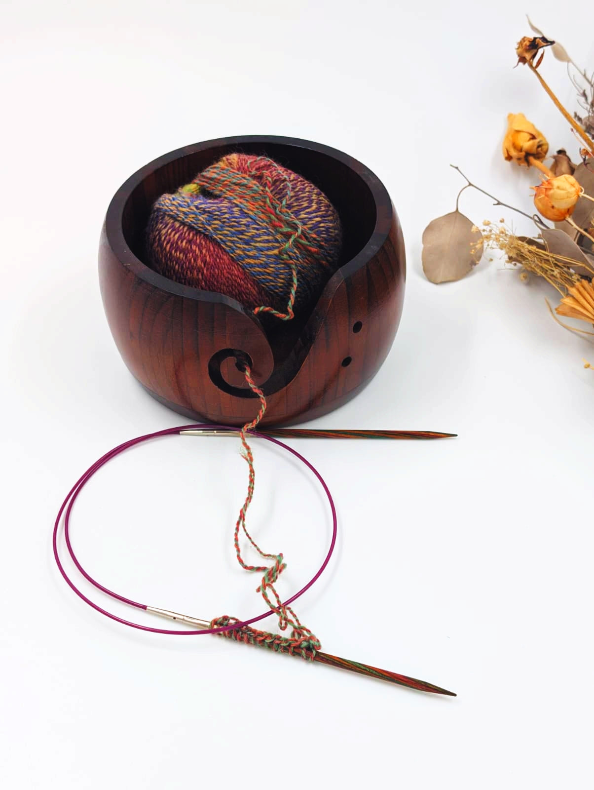 Wooden Yarn Bowl