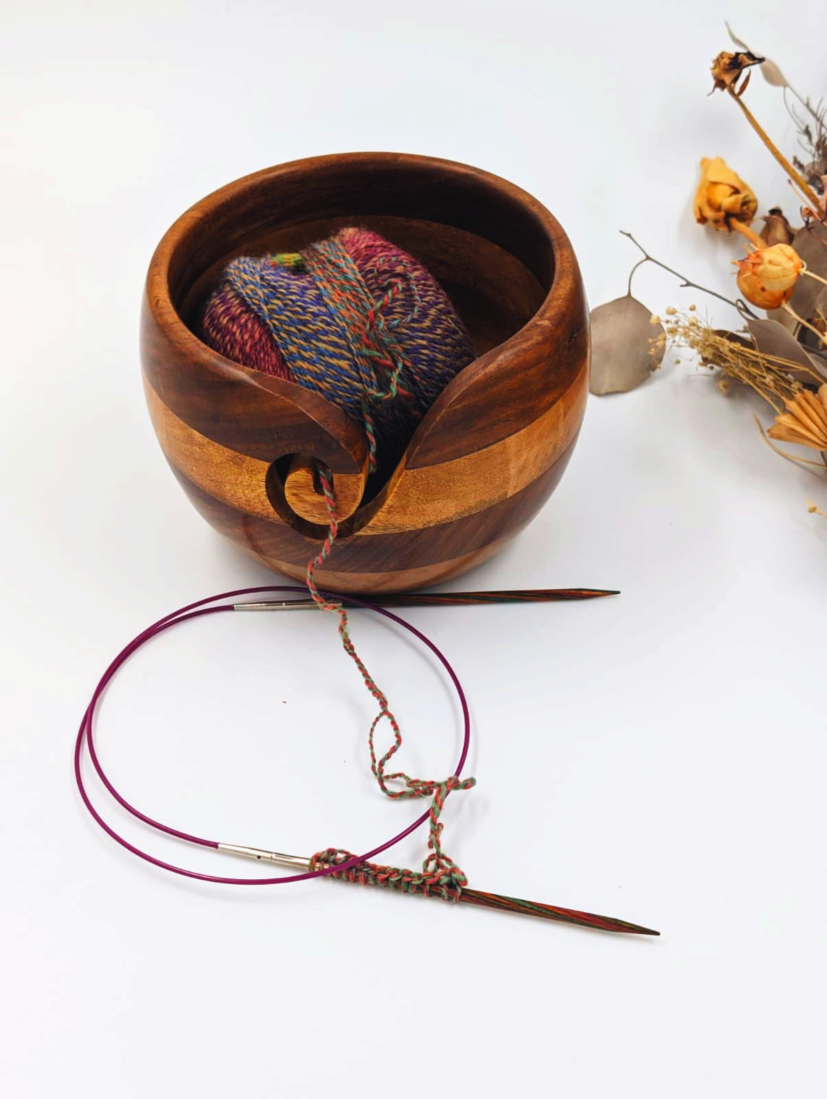 Wooden Yarn Bowl