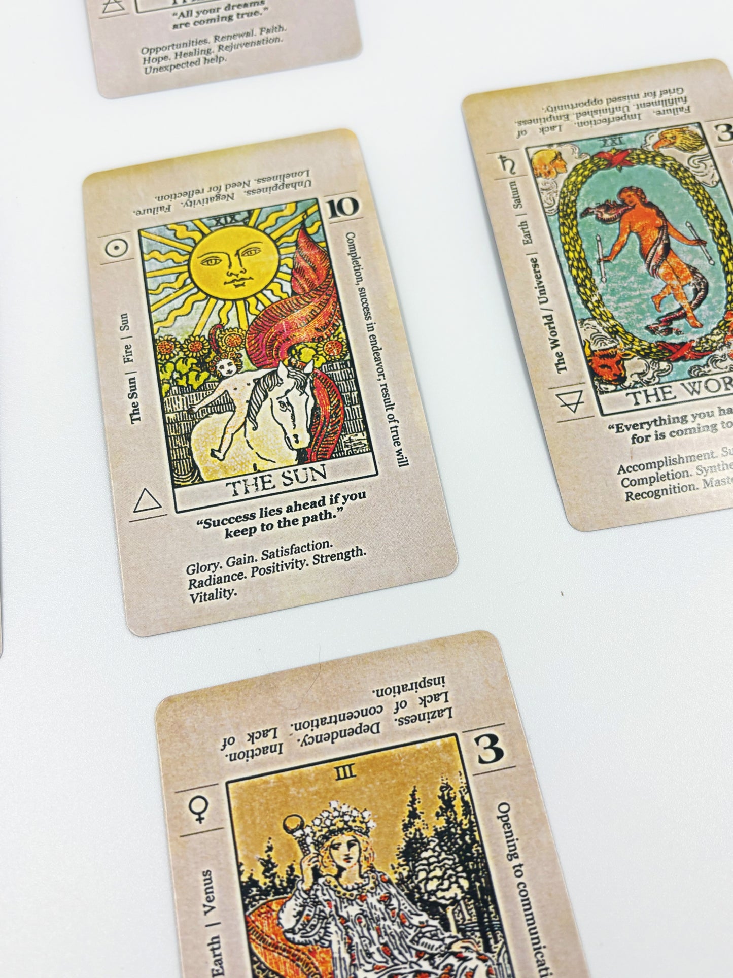 Beginner's Tarot Card Set with Keywords