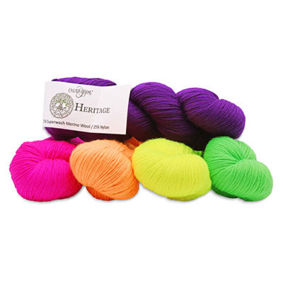 Cascade Sock HERITAGE  - Neon