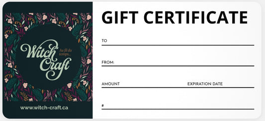 Gift Certificate - Carte Cadeau