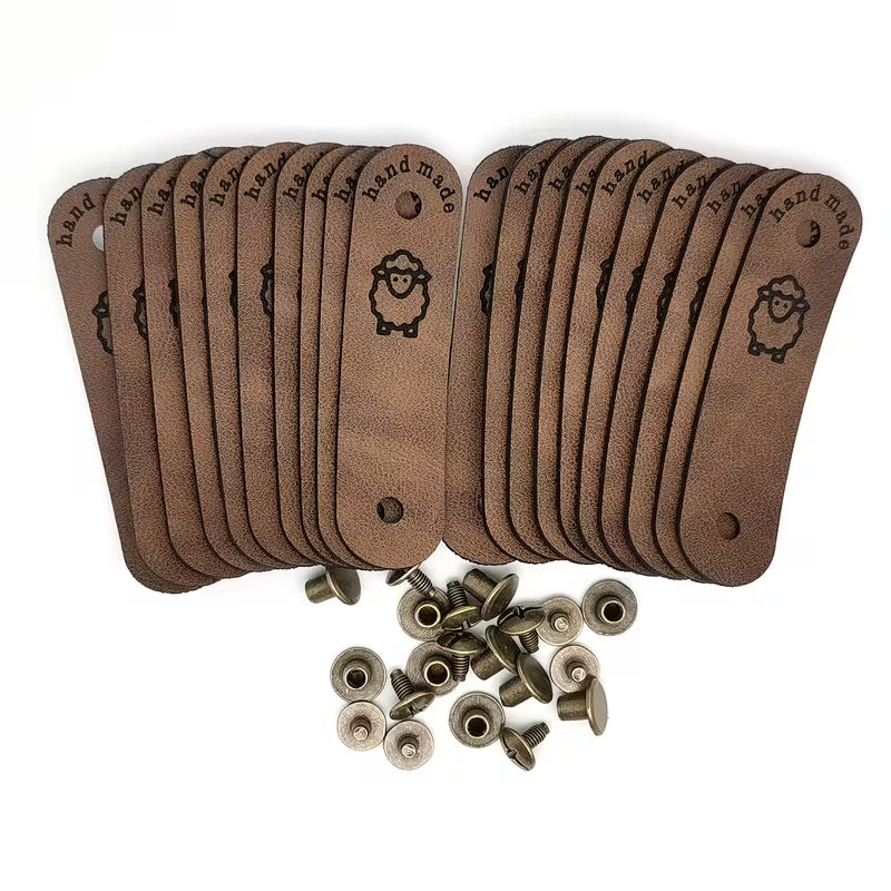 Leather Tag for Handmade Itens